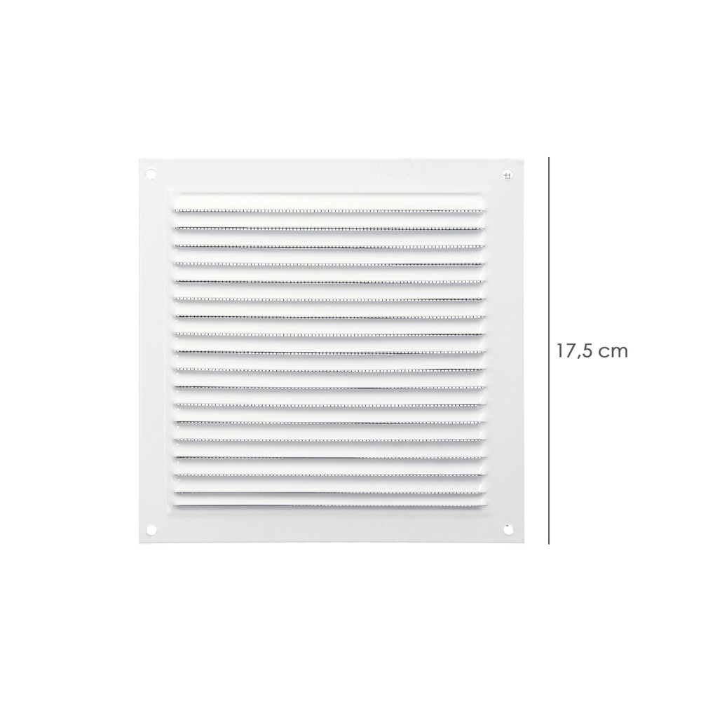 Rejilla Ventilacion con Mosquitera 175 x 175mm. medidas
